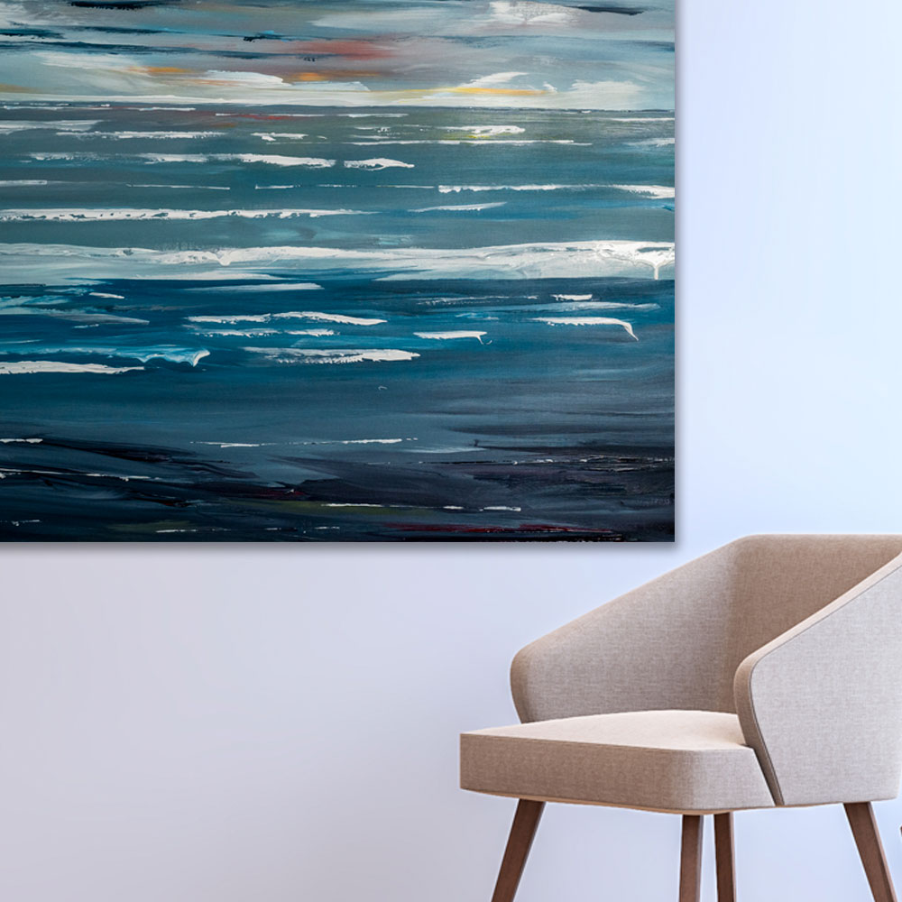 seascape modern uk coast painting